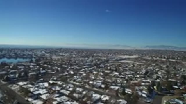HIDDEN LAKE COLORADO-2016: Beautiful Aerial View Of Urban Neighborhood