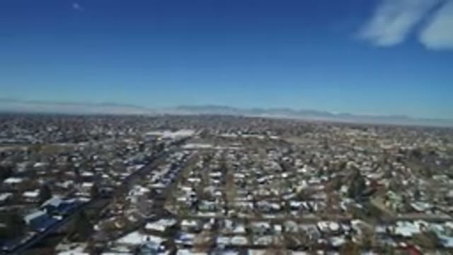 HIDDEN LAKE COLORADO-2016: Bird's Eye View Of A Neighborhood On A Sunny Day