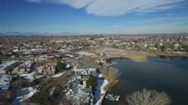 HIDDEN LAKE COLORADO-2016: The Spread Of The City Besides The Lake Is