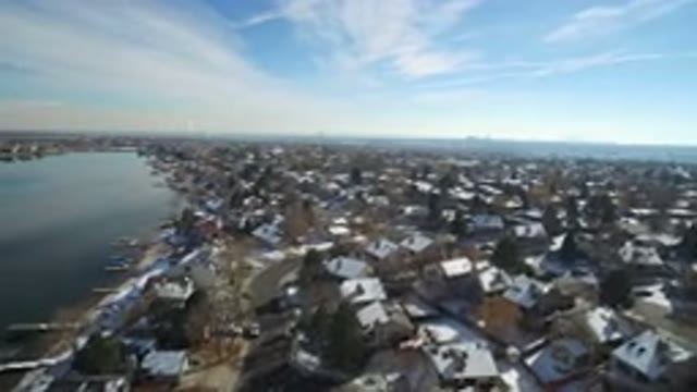 HIDDEN LAKE COLORADO-2016: Drone Takes Aerial Footage Of A Suburban Neighborhood
