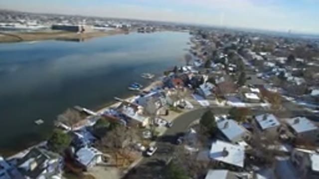 HIDDEN LAKE COLORADO-2016: Housing Area With Boats On Some Houses And Roads For
