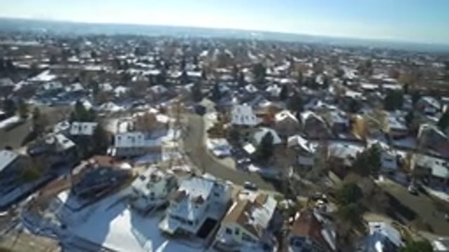 HIDDEN LAKE COLORADO-2016: Aerial View Of Suburban Neighborhood