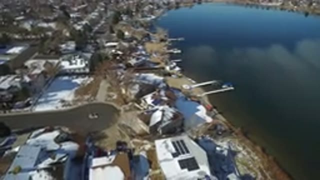 HIDDEN LAKE COLORADO-2016: Coastal Area With Buildings Adjacent To The Sea
