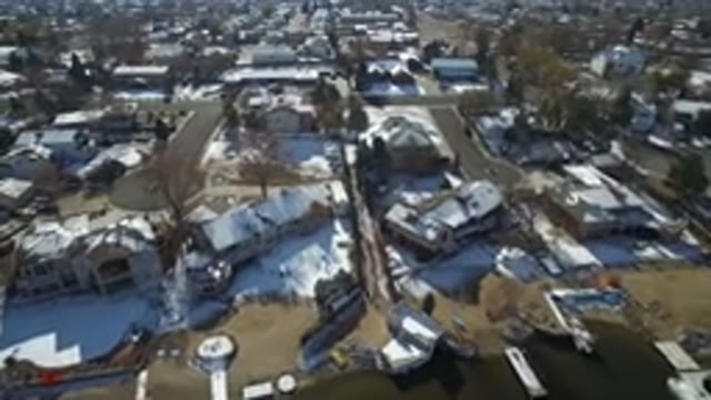 HIDDEN LAKE COLORADO-2016: Video From The Top Of A City On An Inversion Day With
