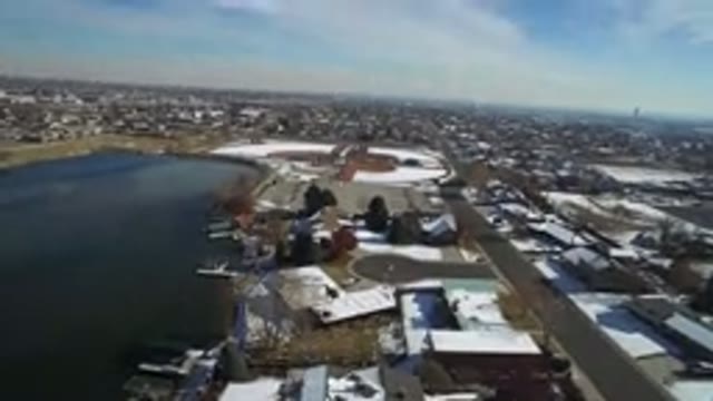 HIDDEN LAKE COLORADO-2016: Drone Panning Over Town