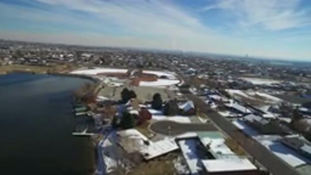 HIDDEN LAKE COLORADO-2016: Panoramic View Of Waterside City