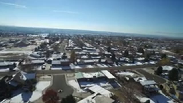 HIDDEN LAKE COLORADO-2016: Amazing Aerial View Of A City Landscape