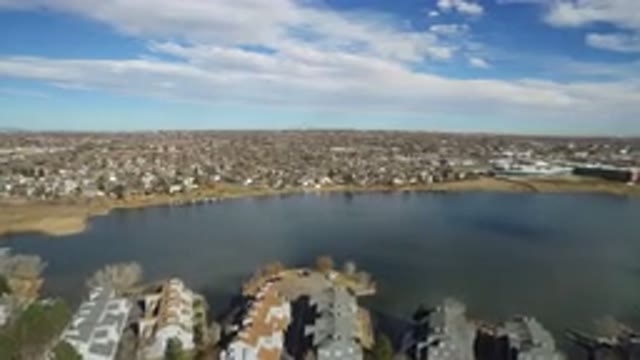 WESTMINSTER COLORADO-2016: Aerial Footage Of Village Houses Near A Lake