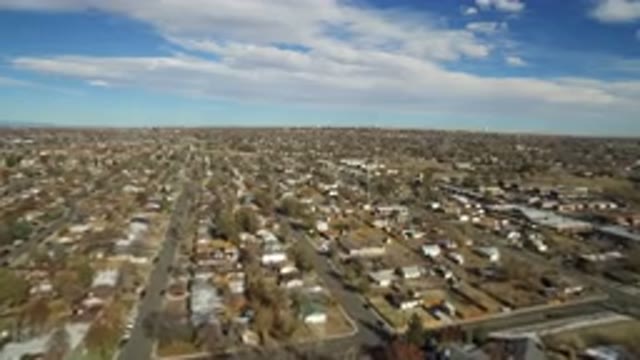 WESTMINSTER COLORADO-2016: Aerial Footage Of A Large City With Big Roadways For Urban Development