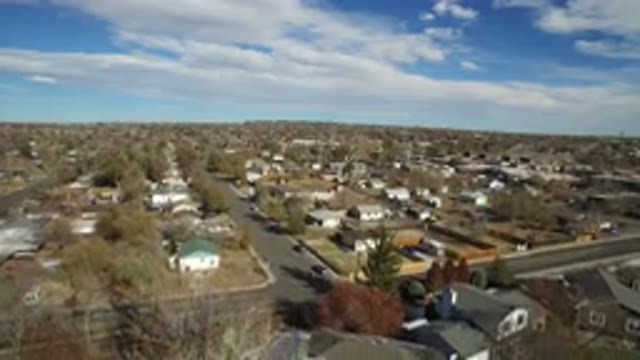 WESTMINSTER COLORADO-2016: Aerial View Of A Rural Community And Rooftops In The