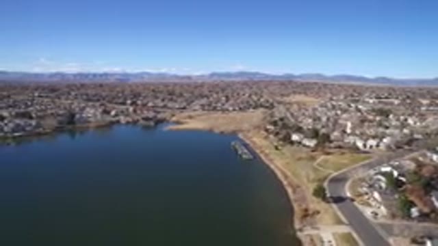 WESTMINSTER COLORADO-2016: Top View Obtained Through The Use Of A Drone Of A Parking Lot