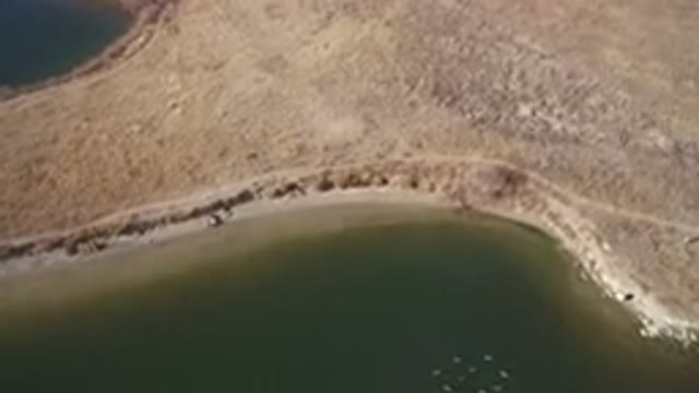 WESTMINSTER COLORADO-2016: The Green Water Body Separated By Blue Water Body By