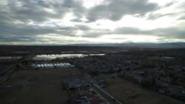 WESTMINSTER COLORADO-2016: Dark Clouds Overlooking A Scanty Town's Streets