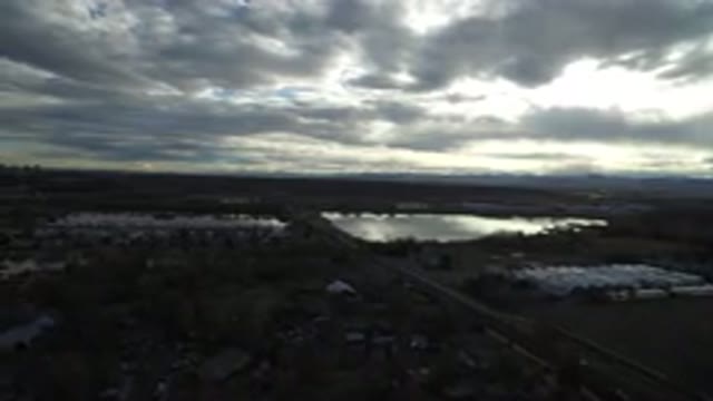 WESTMINSTER COLORADO-2016: Aerial View Of A Flood Devastated Area