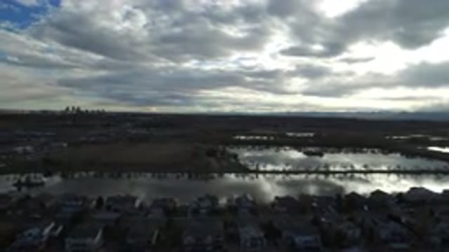 WESTMINSTER COLORADO-2016: Flooded Neighborhood Showing After A Thunderstorm