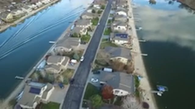 WESTMINSTER COLORADO-2016: View From The Sky Of A Beautiful Coast With Homes
