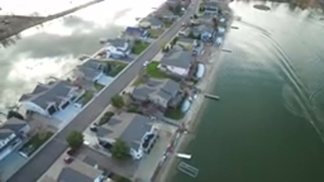 WESTMINSTER COLORADO-2016: Long Strip Of Land With Houses In The Middle Of Water