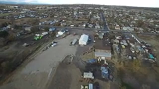 WESTMINSTER COLORADO-2016: Helicopter Flying Over City With Houses And Lot