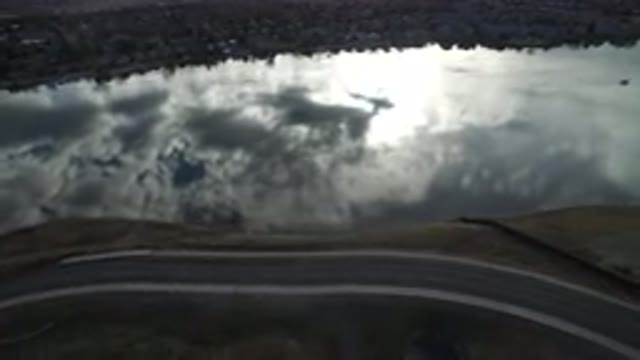 WESTMINSTER COLORADO-2016: Reflection of a White Cotton-like Cloud on a Lake