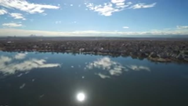 WESTMINSTER COLORADO-2016: Looking Over A Neighborhood Near A Beautiful Lake On
