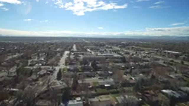 WESTMINSTER COLORADO-2016: Beautiful View Of A Town Where Pine Cone Trees Sit