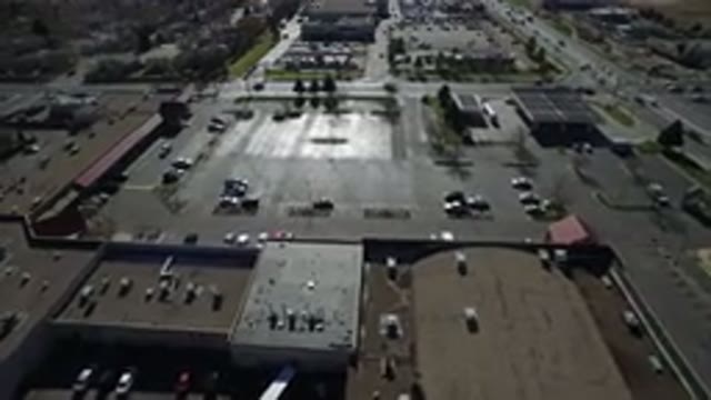 WESTMINSTER COLORADO-2016: Drones From Above Monitoring The Food Court Parking Lot
