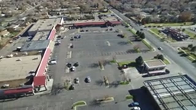 WESTMINSTER COLORADO-2016: Aerial View Of A Full Parking Space