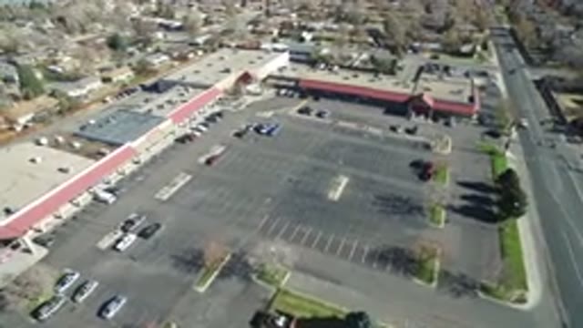WESTMINSTER COLORADO-2016: Aerial View Of A Spacious Car Parking Lot