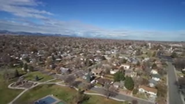 WESTMINSTER COLORADO-2016: Neighborhood Of Houses On A Clear Day With No Traffic