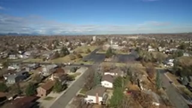 WESTMINSTER COLORADO-2016: Drone's Point of View of an Urban City