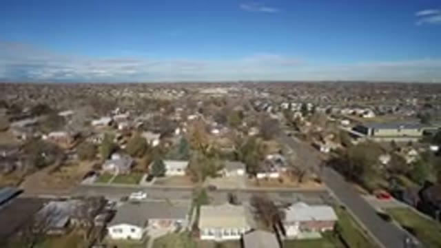 WESTMINSTER COLORADO-2016: Bird's Eye View Flying Over Residential Area