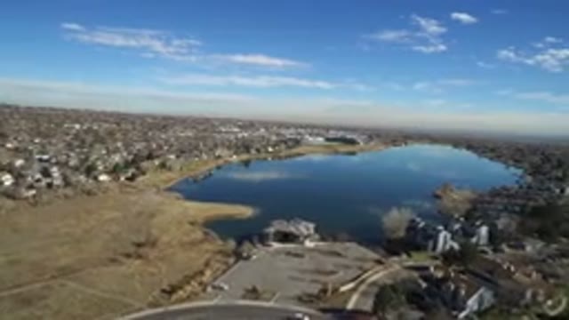 WESTMINSTER COLORADO-2016: Aerial Footage Of A Large Body Of Water With