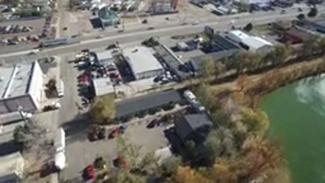 WESTMINSTER COLORADO-2016: A Daytime Aerial View Of A Busy Urban Commercial Area