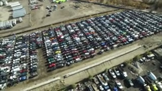 WESTMINSTER COLORADO-2016: A View Of Many Tightly Colorful Parked Cars In A