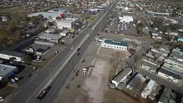 WESTMINSTER COLORADO-2016: Bird's Eye View Panning Over A Highway And Other