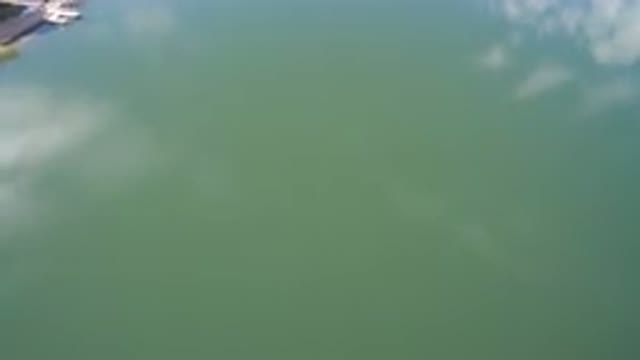 WESTMINSTER COLORADO-2016: Aerial Footage Of A Large Body Of Dark Water With