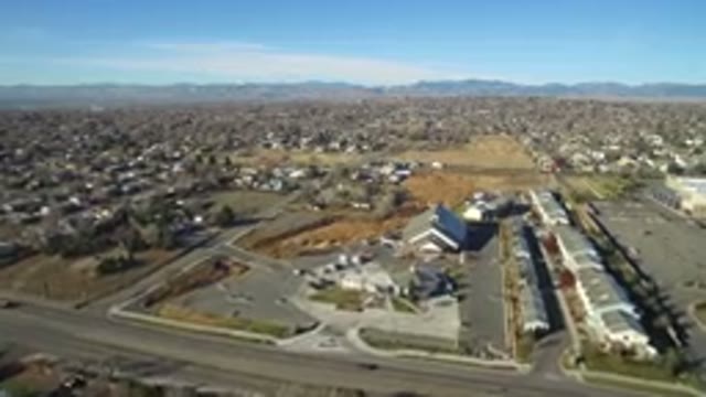 WESTMINSTER COLORADO-2016: Aerial Footage of Modern Buildings with Separate Parking Lots