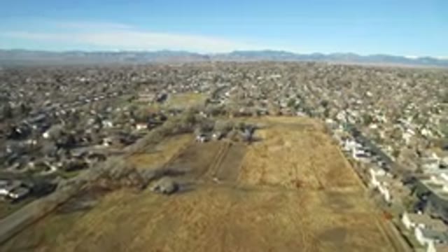 WESTMINSTER COLORADO-2016: Zooming View of an Empty Valley Located in the City
