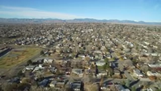 WESTMINSTER COLORADO-2016: An Aerial View Of A Great City And A Clear Blue Sky