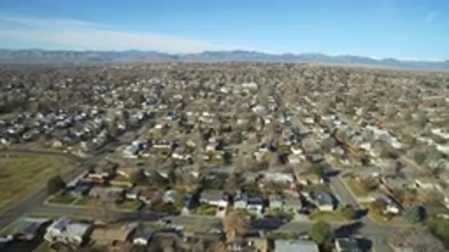 WESTMINSTER COLORADO-2016: Aerial View of a Beautiful Village on a Sunny Day