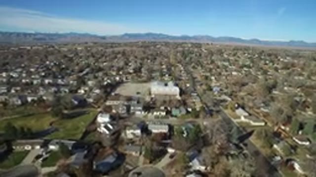 WESTMINSTER COLORADO-2016: An Aerial View Of A Suburban Neighborhood On A Sunny Day