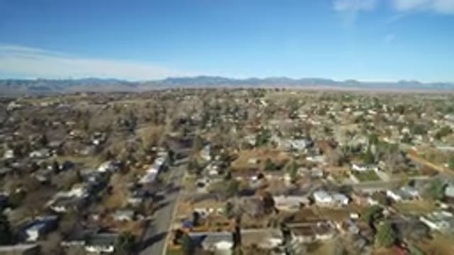 WESTMINSTER COLORADO-2016: The Wide Expanse Of The City With Trees And Mountain