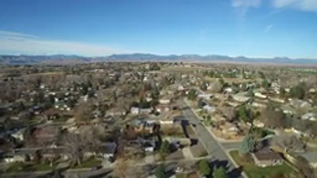 WESTMINSTER COLORADO-2016: Aerial Drone Flight Over Suburban Homes