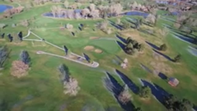 WESTMINSTER COLORADO-2016: An Aerial View Of A Grassy Green Field And A Road