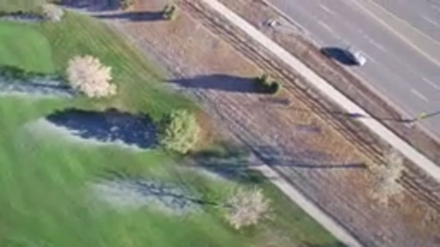 WESTMINSTER COLORADO-2016: Bright Green Grass Beside the Six-Lane Highway