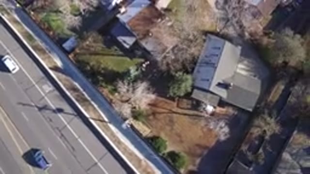 WESTMINSTER COLORADO-2016: Aerial Rooftop Moving Shot Of Houses And Backyards