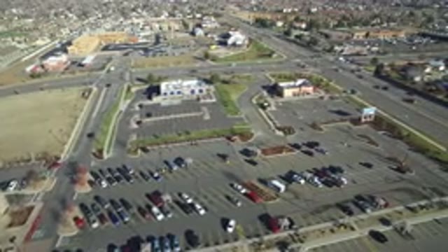 WESTMINSTER COLORADO-2016: Aerial View Of Cars Traveling On Highway