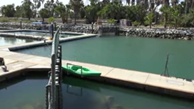 SAN JOSE DEL CABO MEXICO-2017: Empty Lakeside On A Windy Day