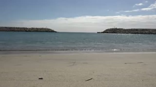 SAN JOSE DEL CABO MEXICO-2017: View Of The Sea At The Beach As The Water Gets