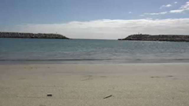 SAN JOSE DEL CABO MEXICO-2017: A View From The Beach With Waves Coming